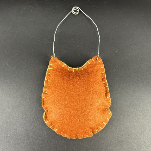 Halloween Felt Black Cat Wall Door Hanging Ornament Hand Stitched Folk Art - Picture 3 of 13